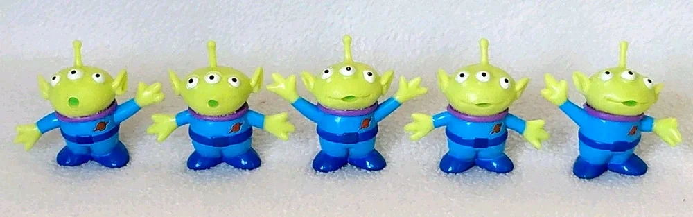 (5) Disney Pixar Toy Story Miniature Alien PVC Figures/Toys “THE CLAW